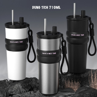  Ly giữ nhiệt Tracy Home ly nước bình giữ nhiệt dung tích 710ml bằng inox 316 an toàn 