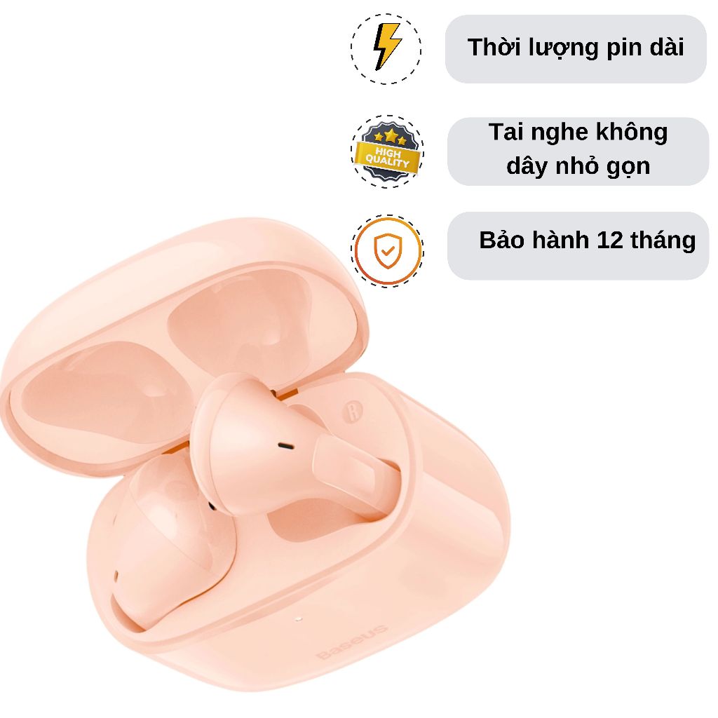 Tai nghe Bluetooth OS-Baseus True Wireless Earphones Bowie E3