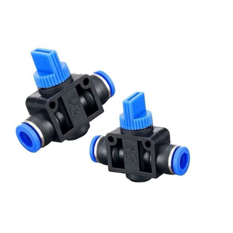 Van khóa khí nhựa, 2 đầu dây hơi 10mm HVFF10