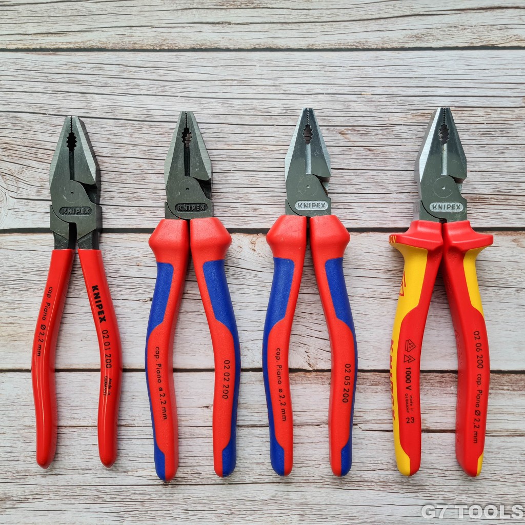 Kìm Đa Năng Knipex Dài 200mm Lưỡi Cắt 63HRC 02 01 200/ 02 02 200/ 02 05 200/ 02 06 200/ 02 07 200