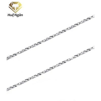 Dây chuyền Bạc 925 Huệ Ngân Dây Hộp phay