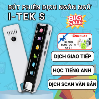 Máy Dịch Ngôn Ngữ Thông Minh, Bút Phiên Dịch I-TEK S Dịch Thuật OFFLINE Tiếng Anh, Việt, Trung, Hỗ Trợ Học Tập