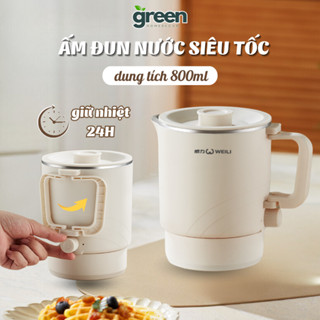 Ấm Điện Đun Nước Siêu Tốc Mini Có Thể Gấp Gọn, Giữ Nhiệt Mang Đi Du Lịch , Nồi Điện Mini Công Suất 600w