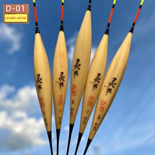 Phao cỏ lau, chất liệu nhẹ Chuyên Rô phi. Tín hiệu chuẩn. Phao câu cá D-01