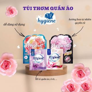 Túi thơm Hygiene Thái Lan Hương Sunkiss Blooming/Peony Bloom treo phòng, để tủ quần áo GÓI 8g