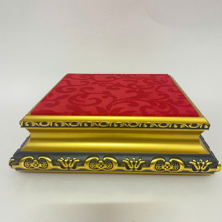 Đế bọc vải hoa văn, Đôn gỗ đặt tượng phật, dồ trang trí phong thủy, mô hình, cây bonsai handmade