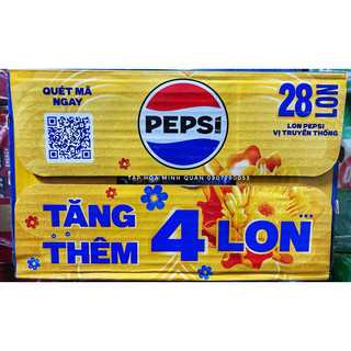 THÙNG 28 LON PEPSI 330ML( 28LON x 330ML)