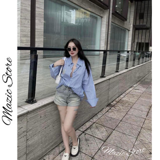 Sơ mi MIU đính đá 💖 𝑭𝑹𝑬𝑬𝑺𝑯𝑰𝑷 💖 form <58kg