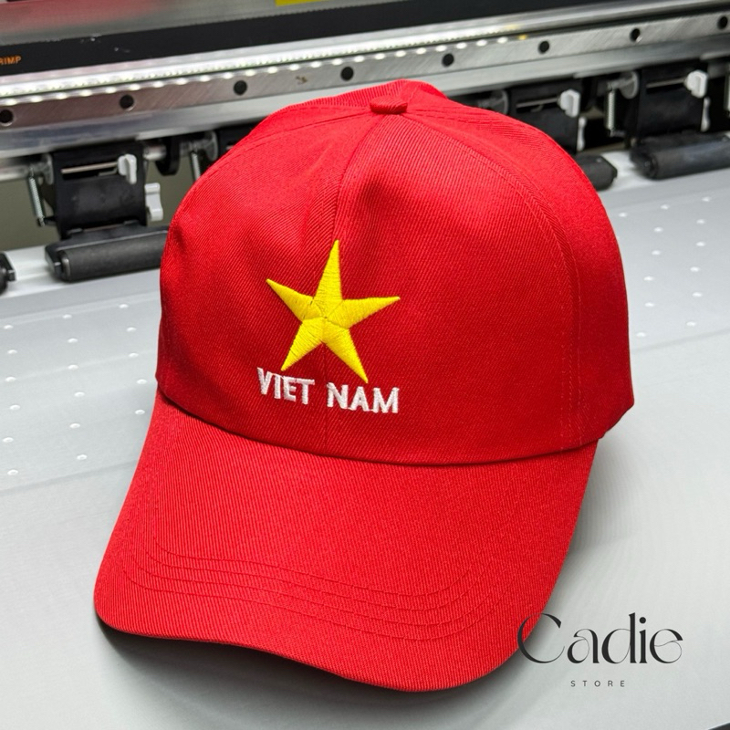 [ XẢ KHO ] sỉ giá xưởng Nón thêu hình CỜ ĐỎ SAO VÀNG CADIE STORE VN