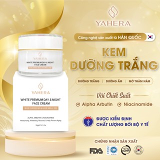 Kem dưỡng trắng da mặt cao cấp ngày và đêm YAHERA White Premium Face Cream Day Night dưỡng ẩm mờ thâm nám da mặt 20g