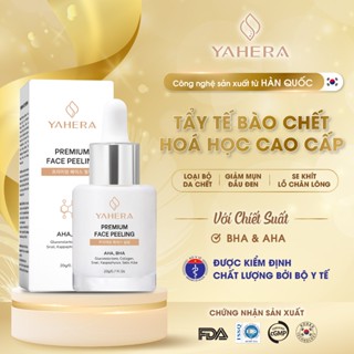 Tẩy tế bào chết hóa học cao cấp YAHERA Premium Face Peeling BHA2% AHA7% loại bỏ tế bào chết, se khít lỗ chân lông 20g