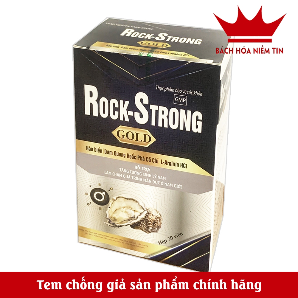 Viên uống bổ thận từ hàu biển ROCK - STRONG GOLD  - tăng cường sinh lý,  - hộp 30 viên