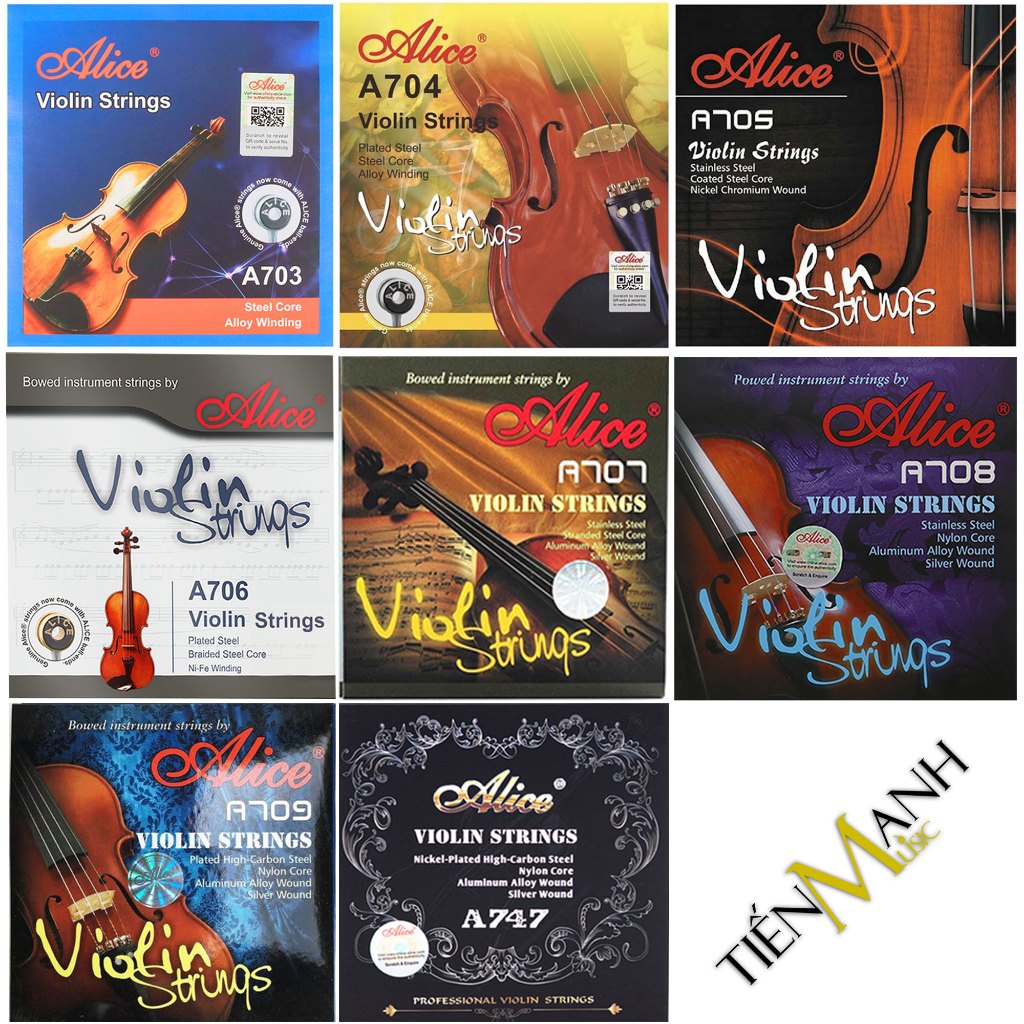 Dây Đàn Violin Strings Alice A703, A704, A705, A706, A707, A708, A709, A747