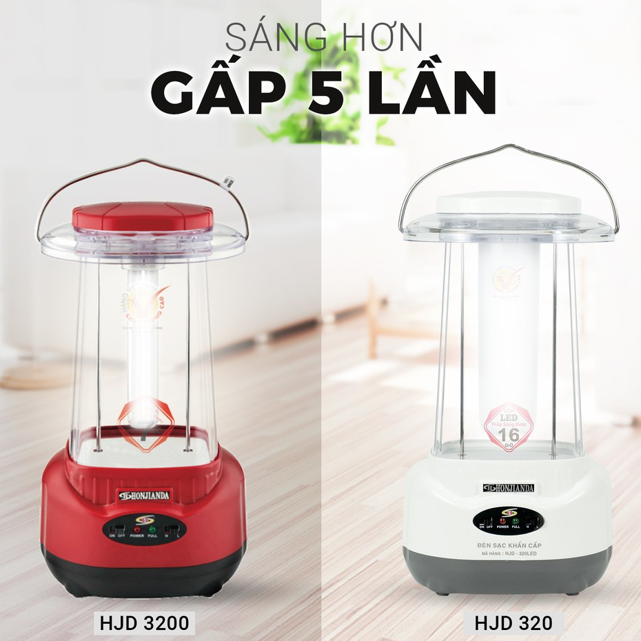 Đèn sạc tích điện đa năng Honjianda HJD-320 48 bóng LED siêu sáng (màu ngẩu nhiên)