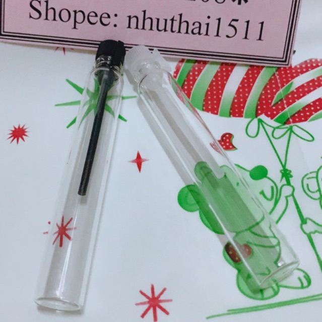 Combo 5 lọ rỗng chiết nước hoa mini 3ml (ống test, lọ thử, mẫu thử)