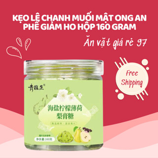 Kẹo Lê Chanh Muối Mật Ong An Phế Giảm Ho Hộp 160 Gram - Ăn Vặt Giá Rẻ