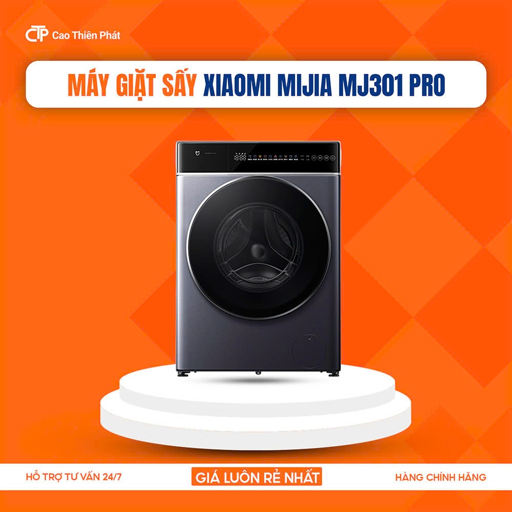 Máy giặt sấy Xiaomi Mijia MJ301 Pro – Giặt 10kg, Sấy 7kg
