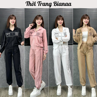 [ Gió Lụa ] B22 Set Bộ Gió OB Bianaa Áo Khoác Gió Có Mũ Kèm Quần Bo Gấu Trẻ Trung Năng Độc Phù Hợp Đi Chơi Đi Làm
