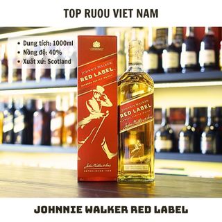[TẶNG Túi Hãng] Johnnie Walker Red Label 700ml - 1000ml [Chính Hãng][Top Rượu VN]