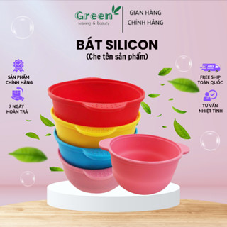  Chén  Bát  Nấu Sáp Wax Lông Silicon Chống Dính Tiệm GREENWAXING Siêu Bền Nhỏ Gọn Tiện Lợi 