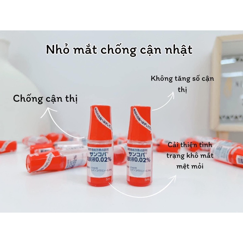 Dung dịch nhỏ mắt sancoba nội địa Nhật Bản 5ml