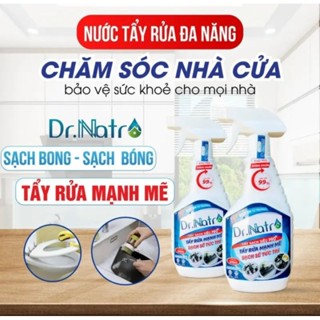 Giảm Giá 50% Combo 2 Chai Tẩy đa năng Dr Natro 500 ml tẩy sạch mọi vết bẩn xoong nồi nhà tắm vết ố vàng tẩy cặn canxi