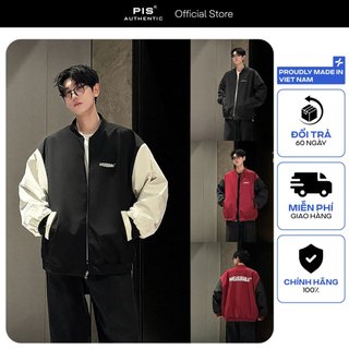  Áo khoác Bomber mặc được 2 mặt PIS Áo khoác dù chất liệu gió tráng bạc cao cấp kháng nước cản gió Jacket AKB01 