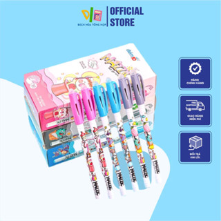  Bút Gel xóa được Thiên Long Điểm 10 - Bút mực nước ngòi 0.5mm viết trơn mượt có gôm trên nắp TP-GELE01 