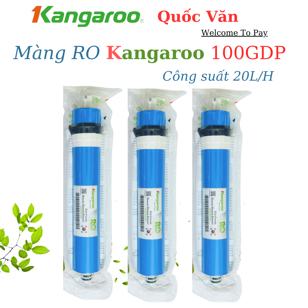 Màng RO 100GDP Kangaroo, Màng RO Chính Hãng Chất Lượng Cao - Lõi Lọc Kangaroo Số 4 Của Máy Lọc Nước 
