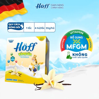 Váng Sữa vị VANI Hoff cho bé từ 6 tháng tuổi, giàu protein và canxi, tăng cường hệ miễn dịch- 1 LỐC (4 hộp x 55g)