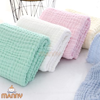 Hộp 1 Khăn Tắm Cho Bé Muslin 6 Lớp Organic Cao Cấp Manny 80x110cm Kháng Khuẩn, Mềm Mại, Siêu Thấm