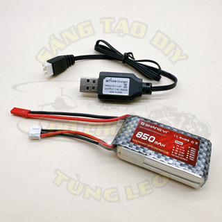 Shangyi 2S 7.4V 850mAh 35C dùng cho mô hình máy bay, ô tô điều khiển
