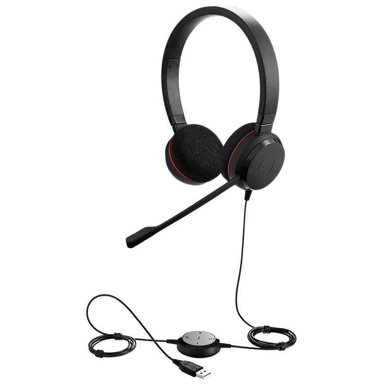 Tai nghe Jabra Evolve 20 Ms Stereo USB. Hàng xịn chính hãng.