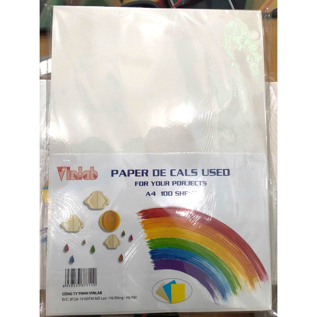 Giấy In Decal A4 - Siêu Dính