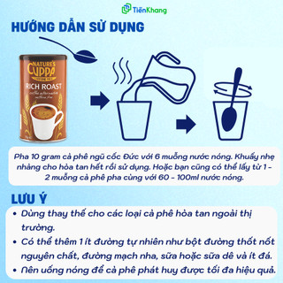 Cà Phê Ngũ Cốc Đức Nature's Cuppa - Lon (125gram) - Cafe không caffein