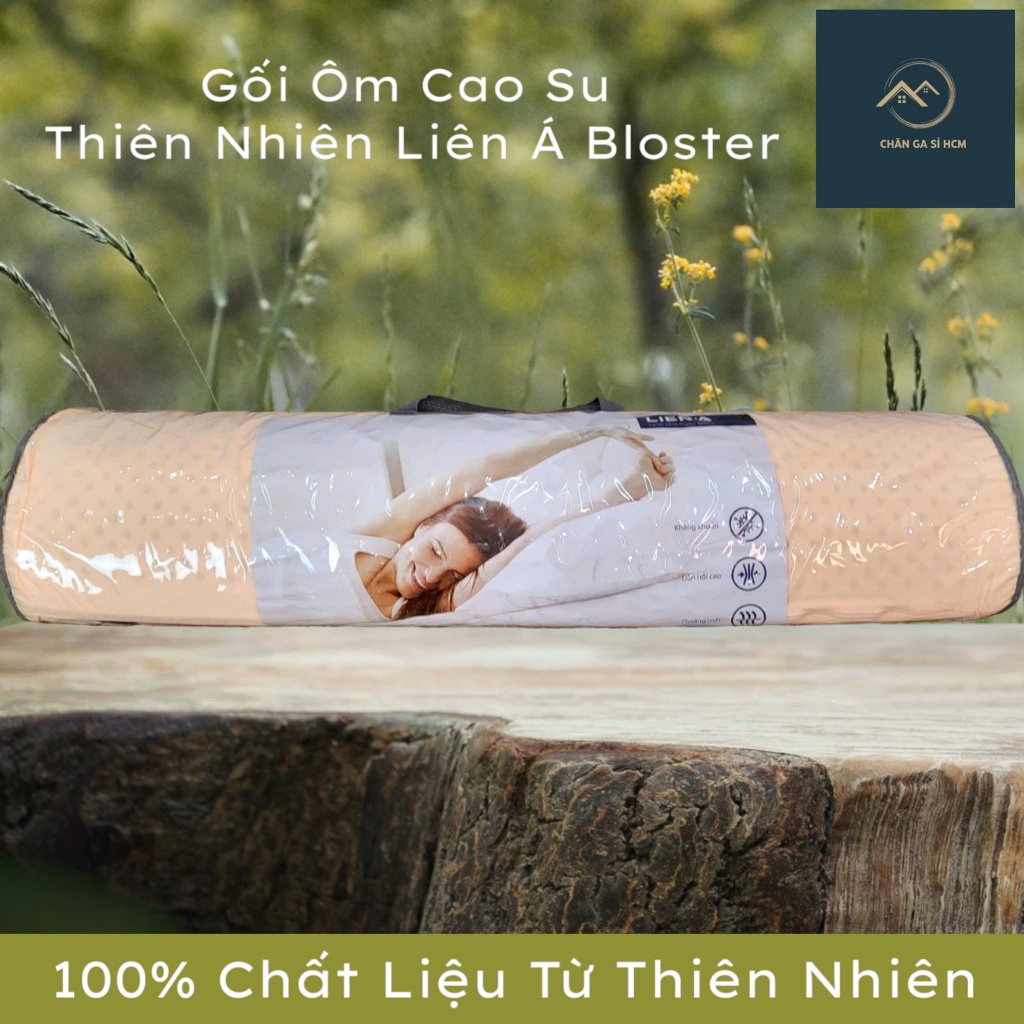 🏅CHÍNH HÃNG LIÊN Á🏅 Gối Ôm Cao Su Thiên Nhiên Bolster Liên Á Êm Ái Đàn Hồi Cao, 100% Cao Su Tự Nhiên