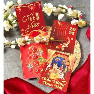 Thiệp Tết Việt Chúc Mừng Năm Mới có dòng viết lời chúc