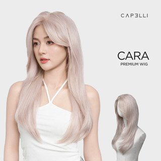 Tóc Giả Nguyên Đầu Siêu Da Lưới Lace CAPELLI Cúp Layer Mái Bay Bạch Kim Cara Premium Wig