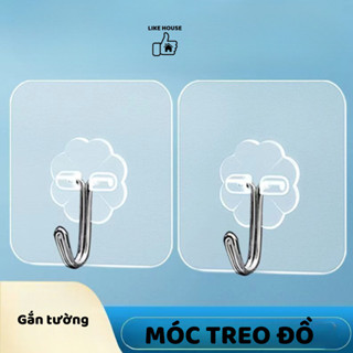 Móc Treo Dán Tường Siêu Dính Đa Năng Móc Dán Tường Chịu Lực Nhỏ Gọn Thép Không Gỉ Bền Bỉ LIKE- MD02