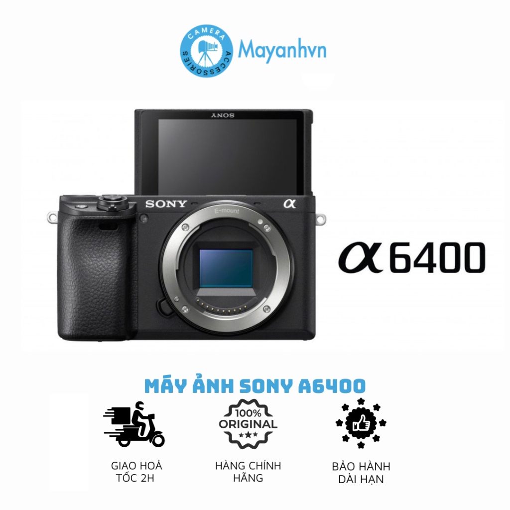 Máy Ảnh Sony Alpha A6400 Mới 100% (CHÍNH HÃNG SONY BẢO HÀNH 24 THÁNG)