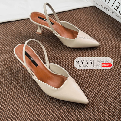 Giày cao gót nữ MYSS mũi nhọn quai sau 7cm thời trang - CG320