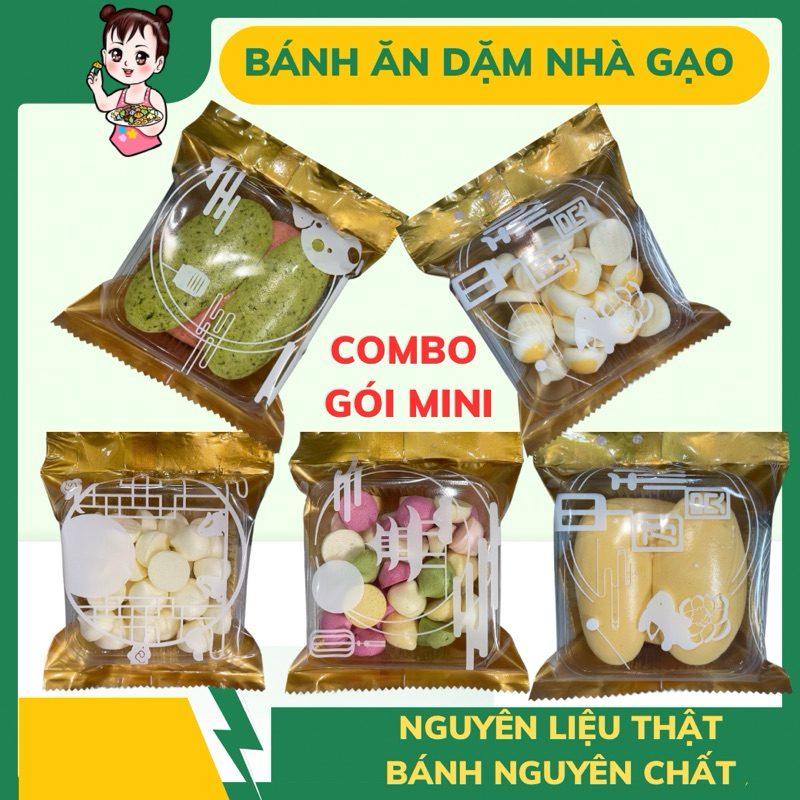 Bánh ăn dặm nhà Gạo handmade( gói mini dùng thử cho bé tập ăn)