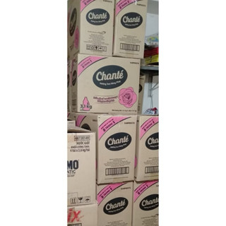  1 thùng   4 can   4 túi loại 3,1kg  Nước giặt xả 8 in 1 Chante hoa hồng pháp. mềm vải thơm lâu 