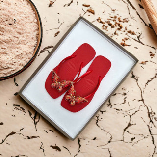 Dép Kẹp Xỏ Ngón Nữ HAVAIINASS Mẫu Đính Bướm Cao Cấp 2024