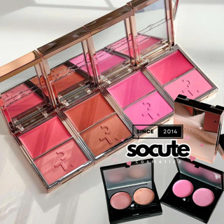 Mini Socute - Phấn Má Hồng Patrick Ta 2in1 Double-Take Cream And Power Blush Duo -Not Too Much/Just Enough/She's Giving