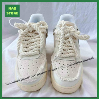 <Tặng Hộp>Giày Thể Thao Nam Nữ, Giày Sneaker AF1 Bản Dây Thừng , Đế Độn Đế Bánh Mì Tăng Chiều Cao Phong Cách Hàn Quốc
