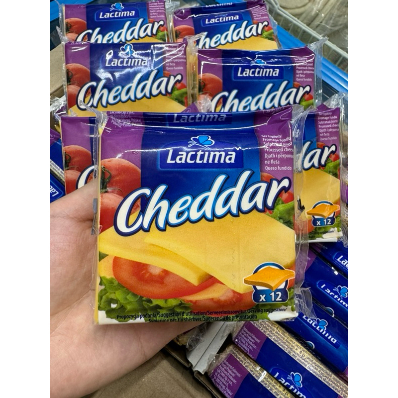 Phô mai lát Cheddar Lactima - 12 lát
