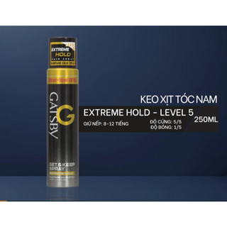 Gôm Xịt Tóc Nam Gatsby Hair Spray 250ml - Giữ Nếp Tạo Kiểu Tóc