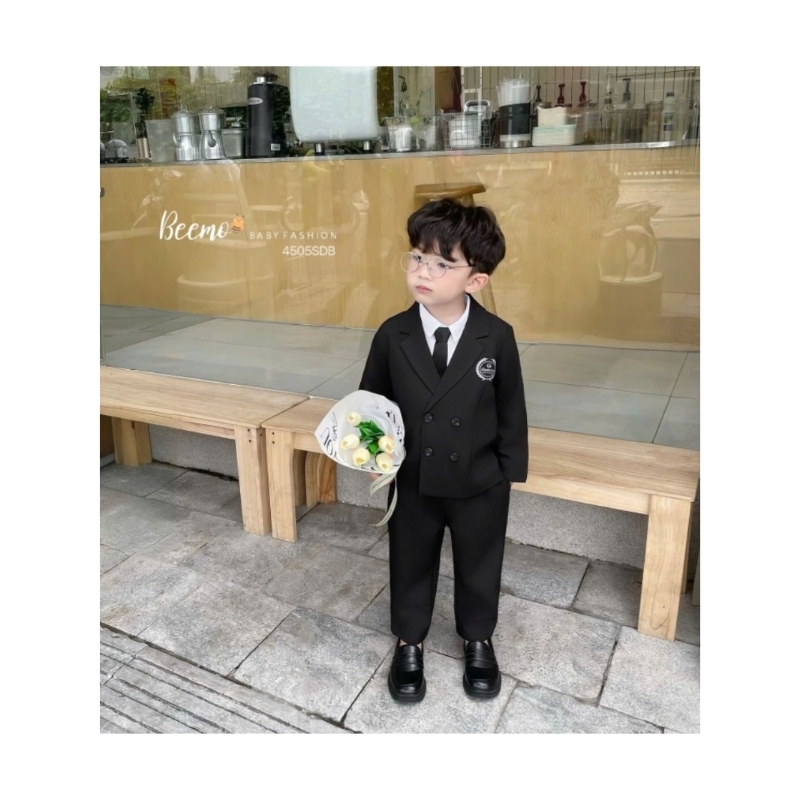 Bộ vest cho bé trai, set vest nam sinh Hàn Quốc Beemo bé trai 1 tuổi đến 7 tuổi, vest cực kỳ đẹp for