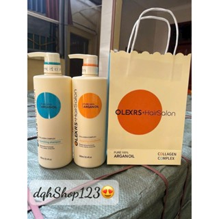 Cặp Dầu Gội Xả Olexrs Hair Salon 960ml Cho Tóc Khô Xơ Hư Tổn Tóc Gàu Ngăn Rụng Tóc